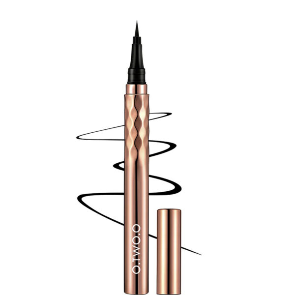 O.TWO.O Eyeliner Pen Schwarz — Flüssiger Eyeliner-Stift — 1 ml (Schwarz)